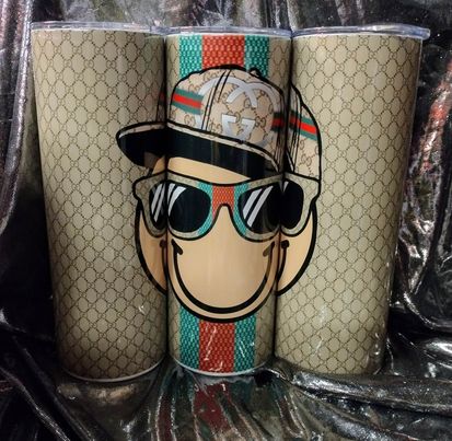 Boy Smiley RTS Finished Tumblers/Sublimation Transfers