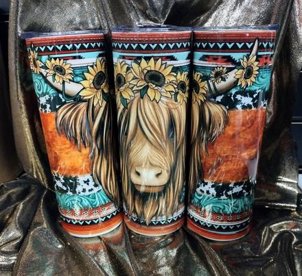 Big Cow RTS Finished Tumblers/Sublimation Transfers