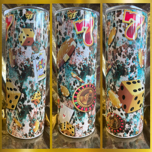 Casino RTS Finished Tumblers/Sublimation Transfers