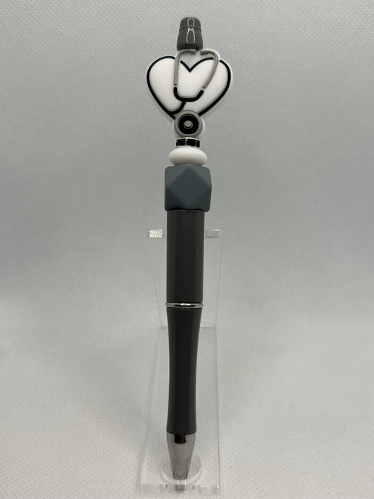 White Nurse Heart Custom Pens