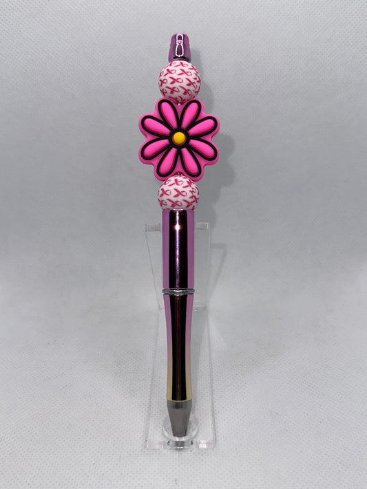 Breast Cancer Flower Custom Pens