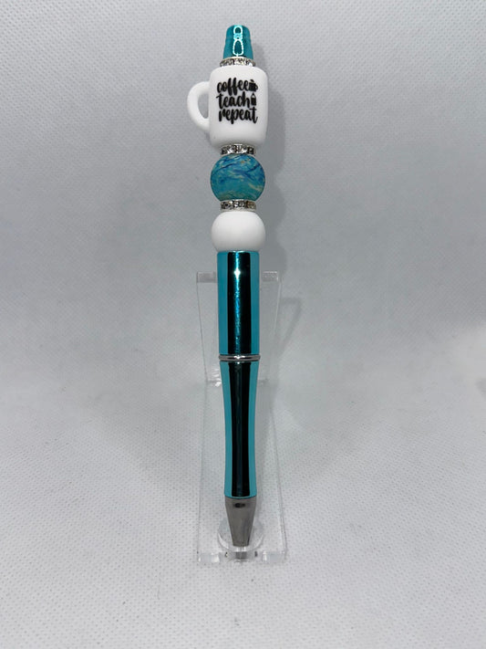 Coffee Teach Repeat Custom Pens