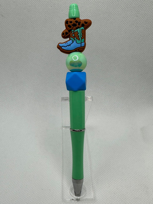 Blue Cowboy Boot Custom Pens