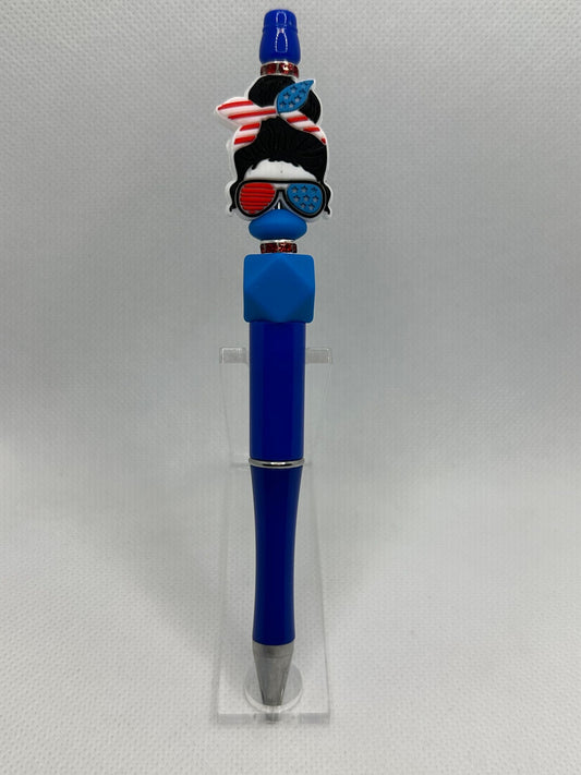 Red White and Blue Momma Custom Pens