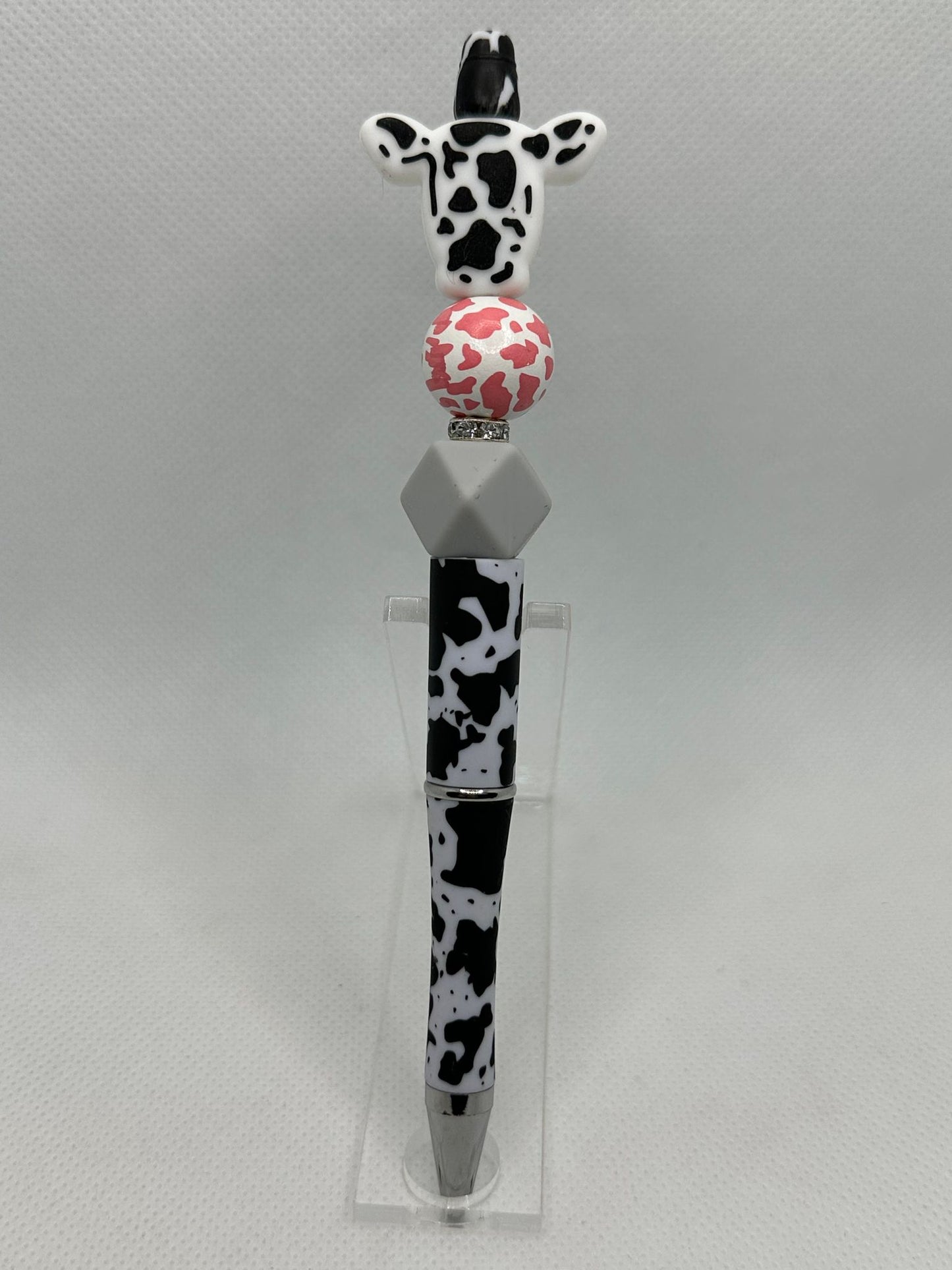 Black and White Cow Custom Pens