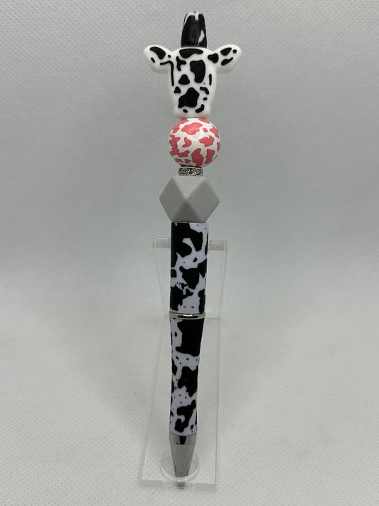 Black and White Cow Custom Pens