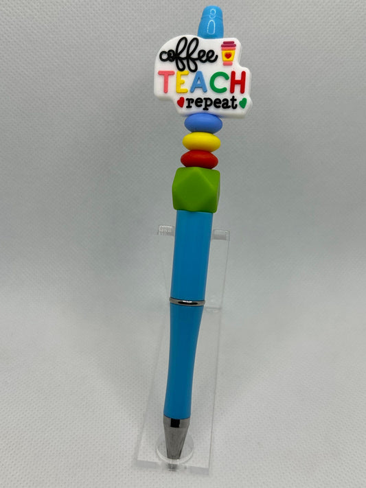 Coffee Teach Repeat Custom Pens
