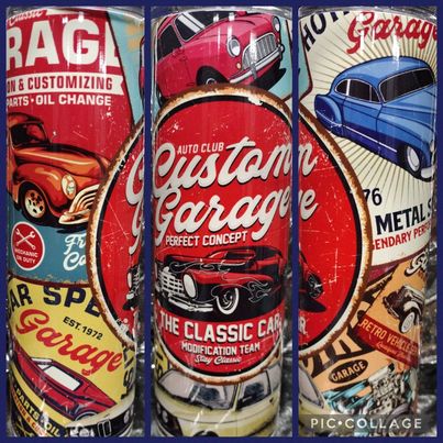 Custom Garage  RTS Finished Tumblers/Sublimation Transfers