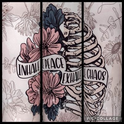 Inhale Peace RTS Finished Tumblers/Sublimation Transfers