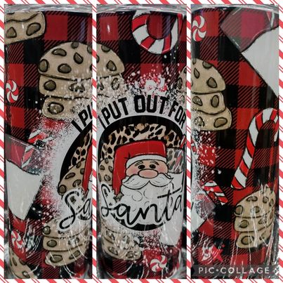I Put Out For Santa RTS Finished Tumblers/Sublimation Transfers