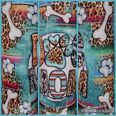 Dog Mom RTS Finished Tumblers/Sublimation Transfers